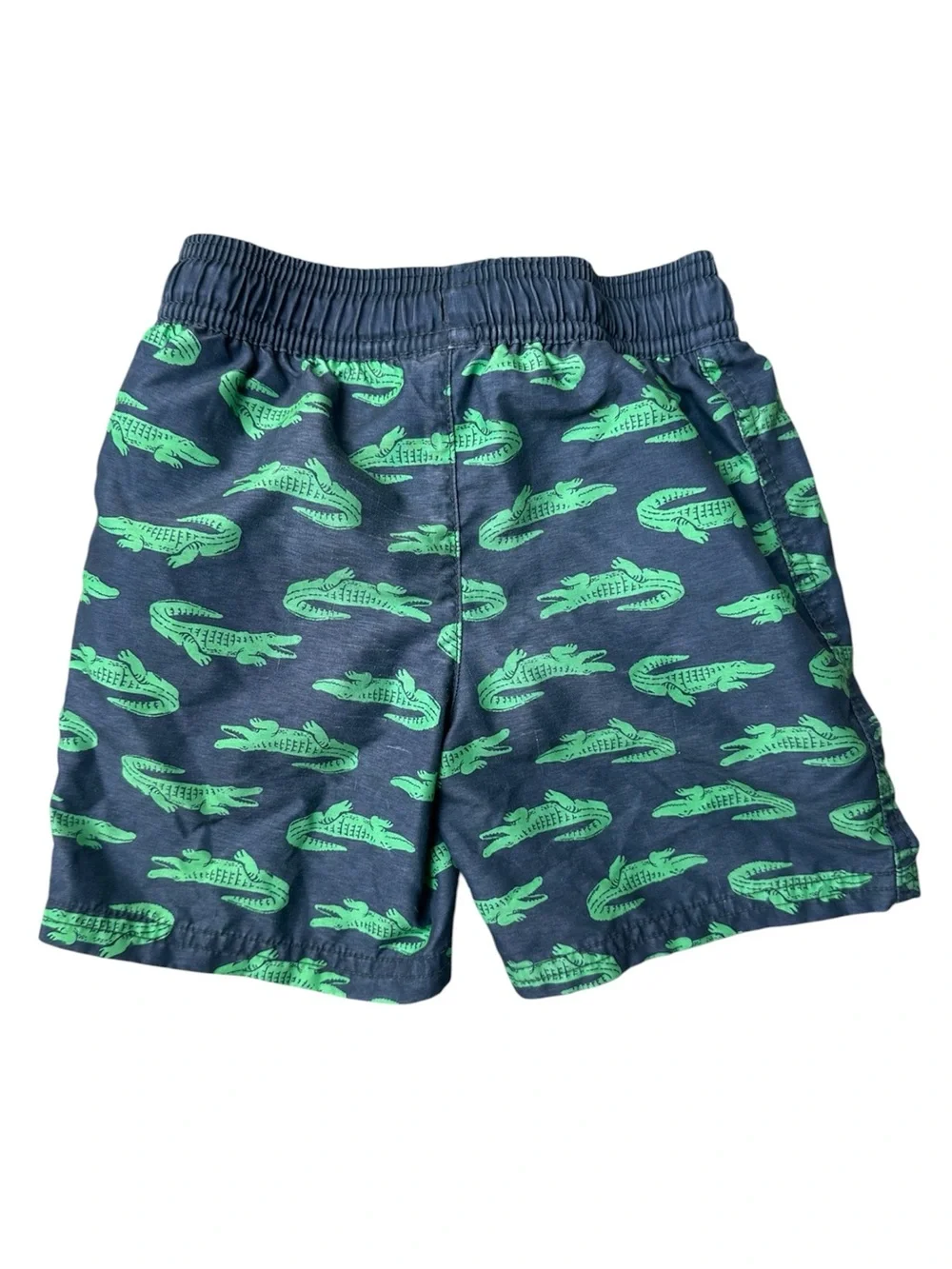 Simple Joy's by Carter's 3T Boys blue green alligator reptile swim trunks