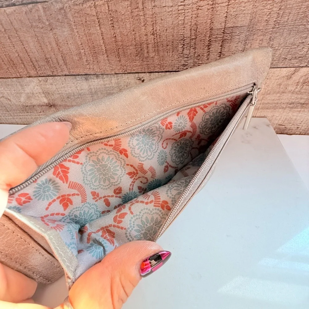Hobo International Sadie Trifold Leather Clutch Wallet