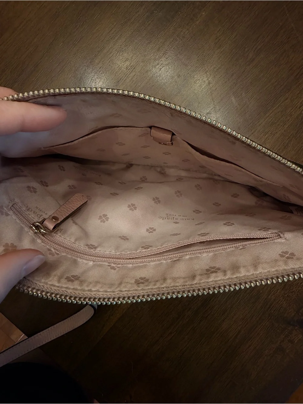 kate spade Blush Pink Pebbled Leather Crossbody