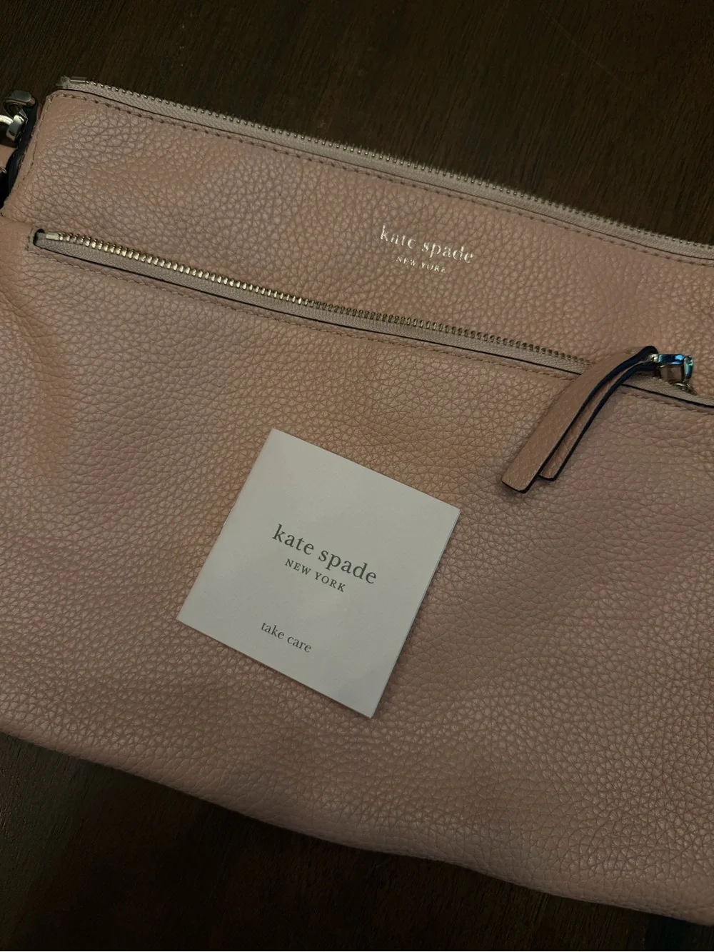 kate spade Blush Pink Pebbled Leather Crossbody