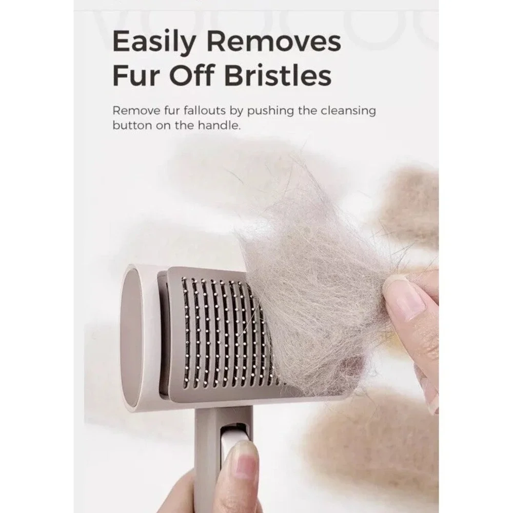 Pet 2 In 1 Hair Grooming Brush Kit Wire Pin Brush De-shredding Brush De tangling