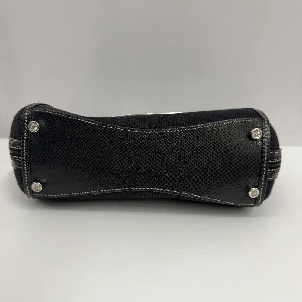 Judith Leiber black snakeskin