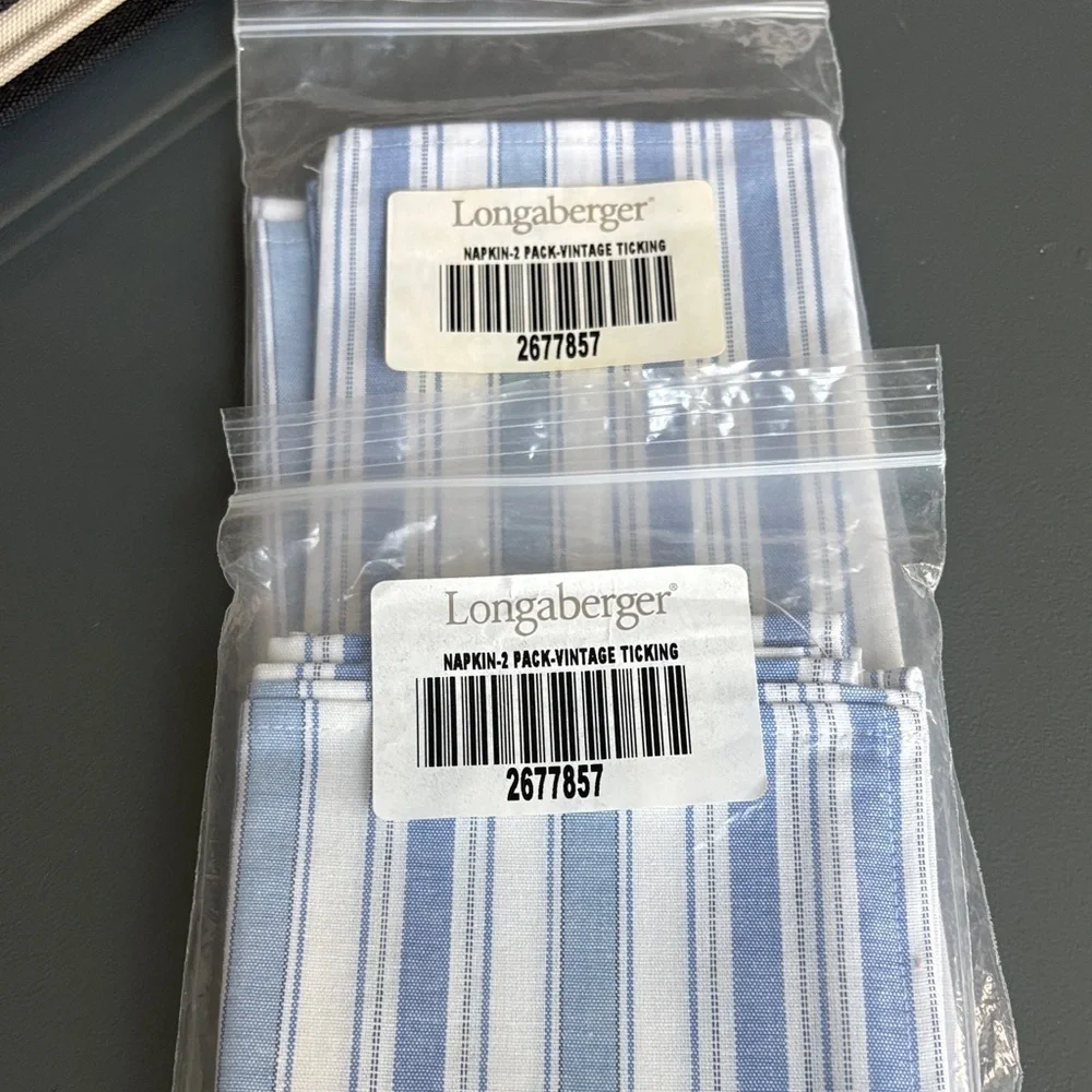Longaberger elegant napkins