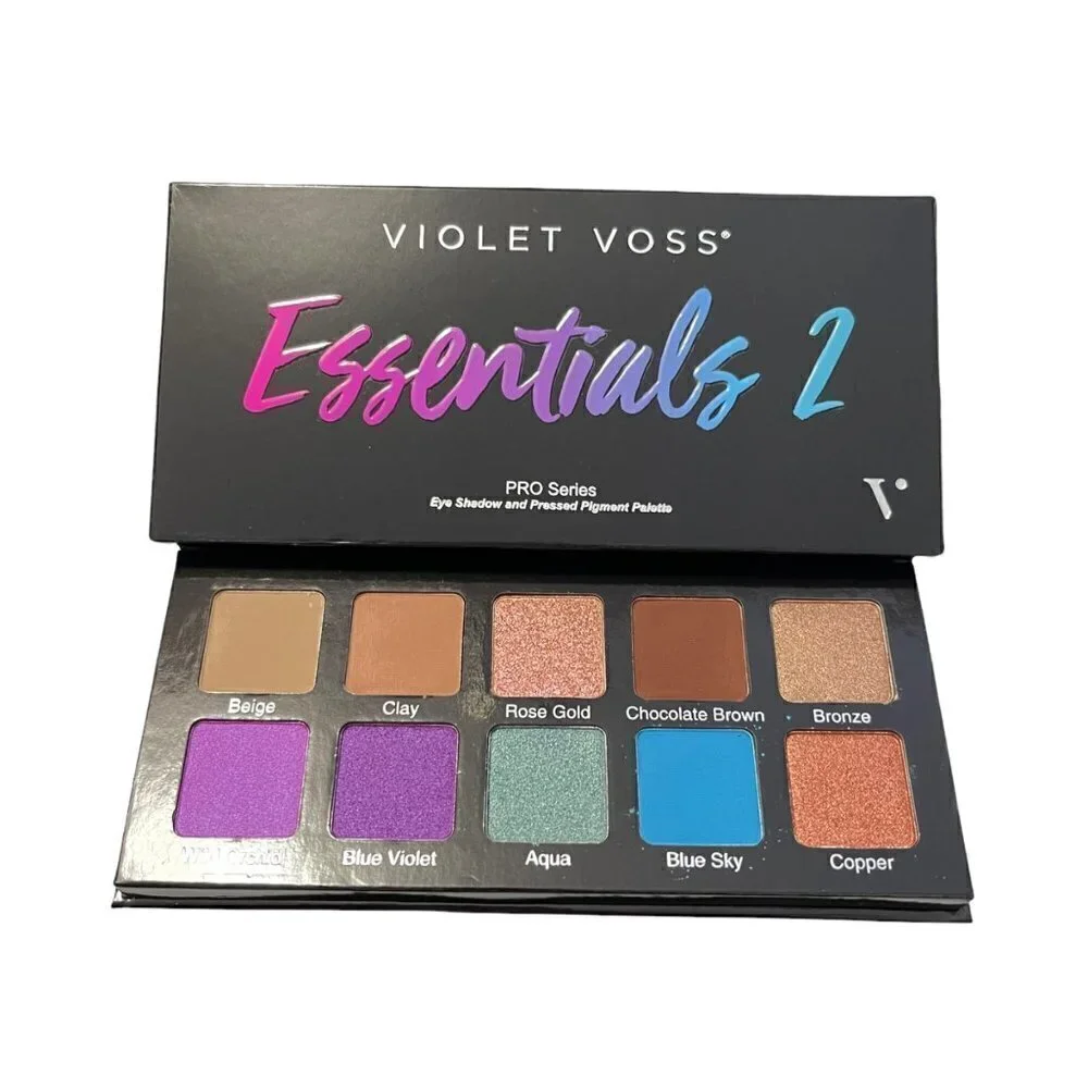 Violet Voss BNIB Neutral Colorful 10 Shade Essentials 2 Eyeshadow Palette