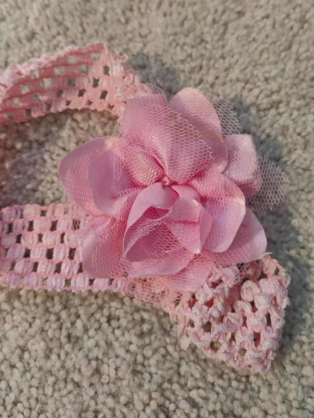 N/A pink crochet