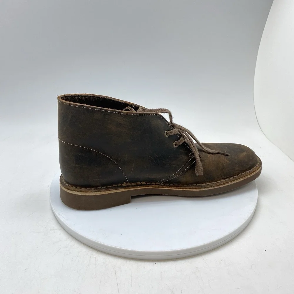 Clarks Bushacre Boots Mens 8 M Brown Casual Chukka Preppy Ankle Shoes 15522