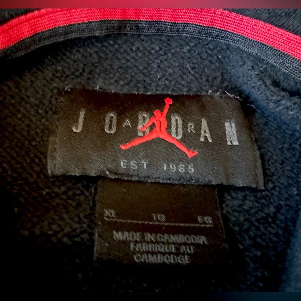 Air Jordan Black Hoodie  - Nike Jordan Jumpan Logo Pullover Hoodie Men’s Size XL