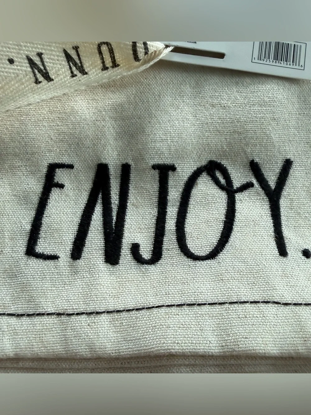 Rae Dunn set embroidered