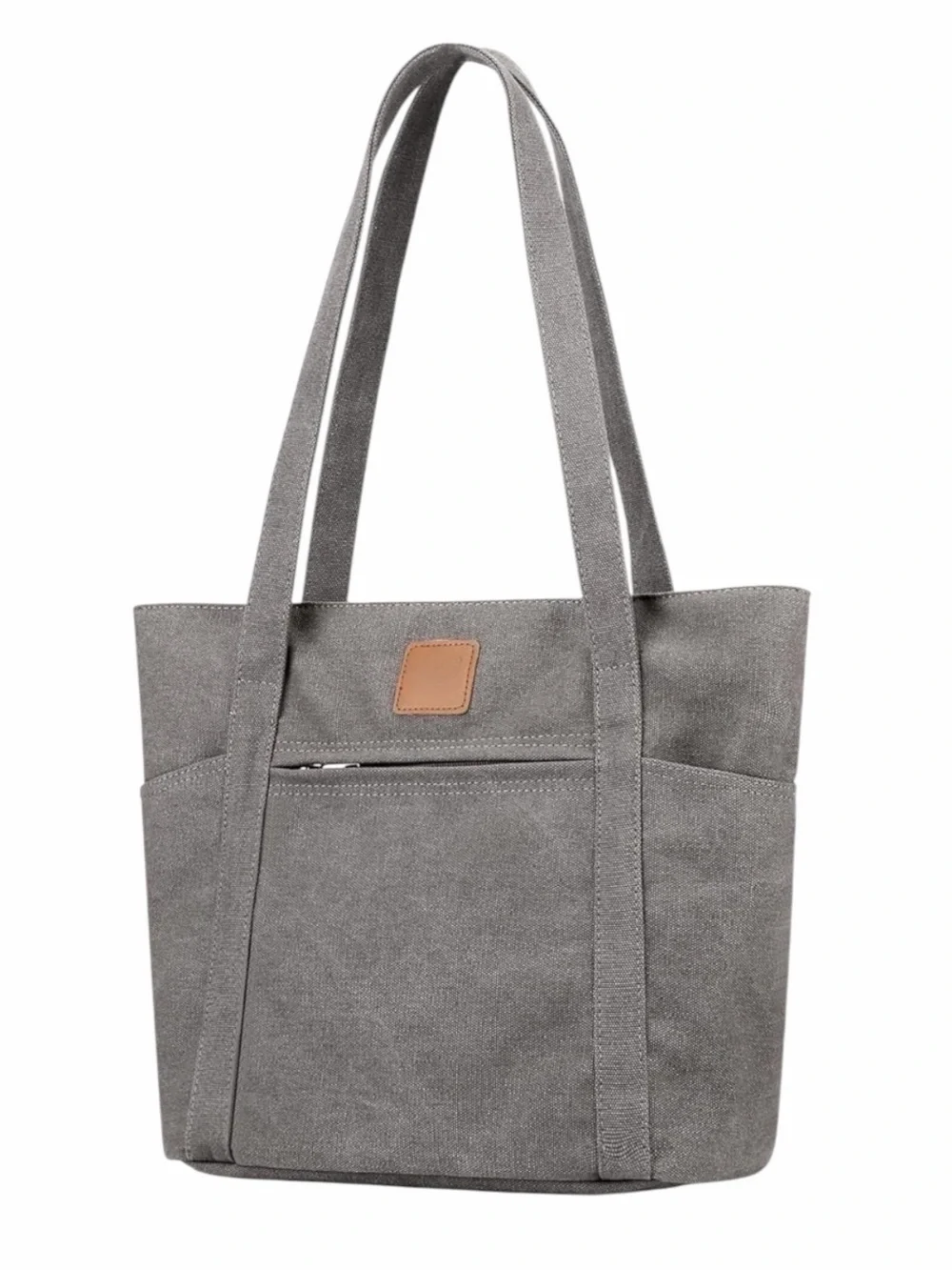 Classic Fashion Dark Gray Heavy Duty Canvas Tote Diaper Bag