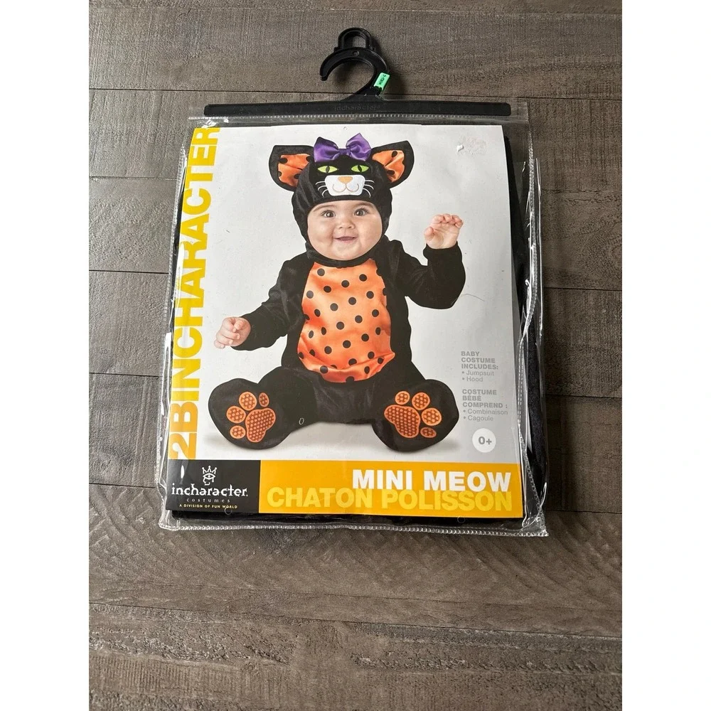 NWT 2B Incharacter Mini Meow Costume Size 12/18 months‎