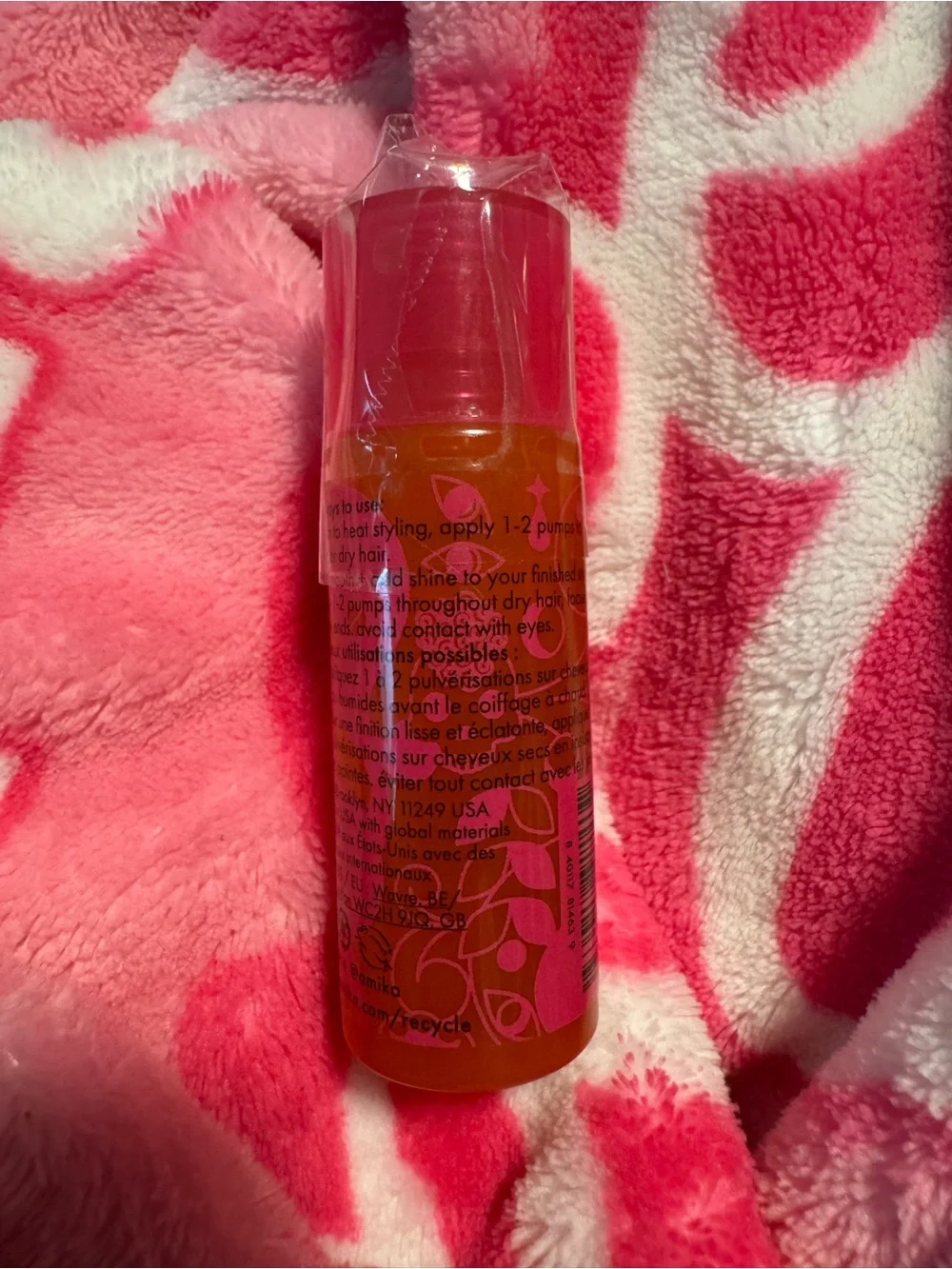 amika Superfruit Star Lightweight Hair Styling Oil - Travel Size New