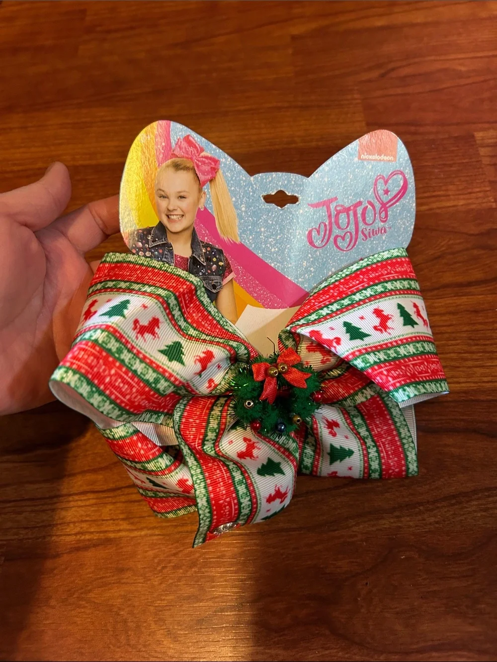 Nickelodeon Jojo Siwa Christmas Hair Bow Clip
