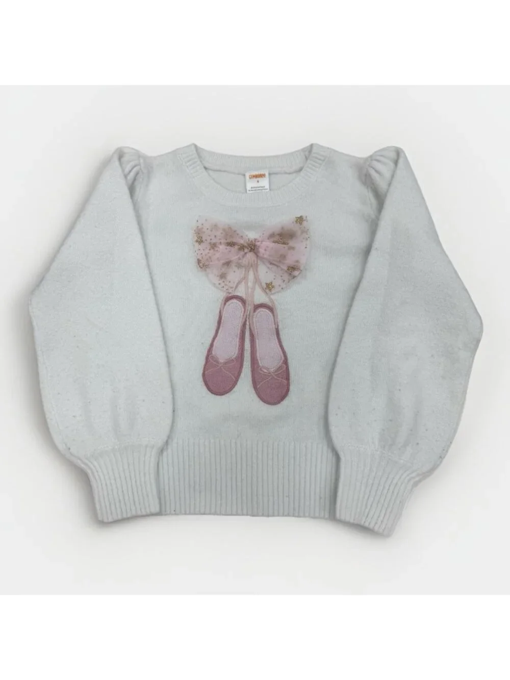 Gymboree white sweater holes