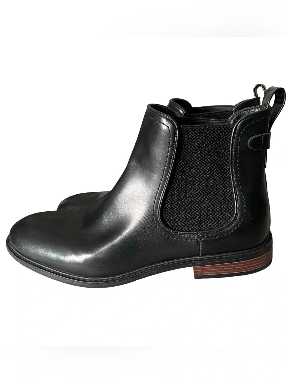 Tommy Hilfiger Black Leather Chukka Chelsea Boots Size 12