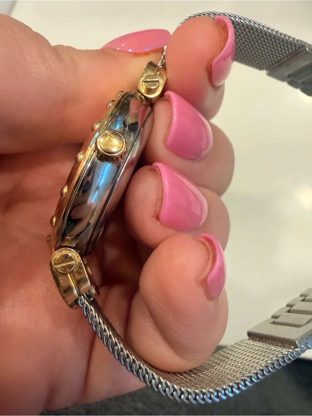 Salvatore Ferragamo fits wrist