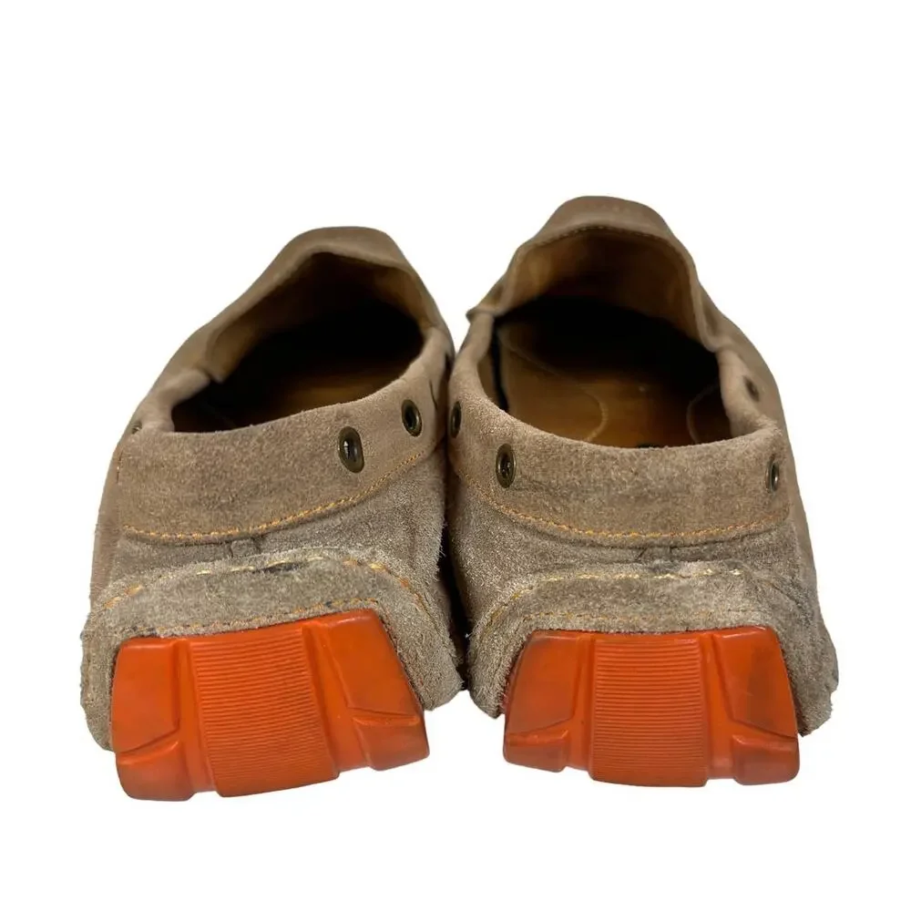 Nordstrom 1901 Sz: 14 Tan Suede Low Top Slip On Driving Moccasin Loafers M05711
