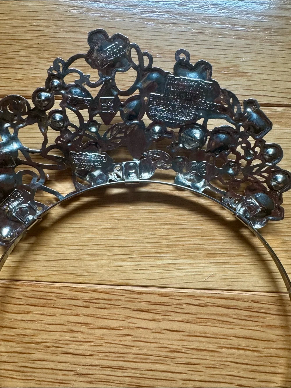 Disney Blue and Pink Floral Crystal Princess Tiara Headband