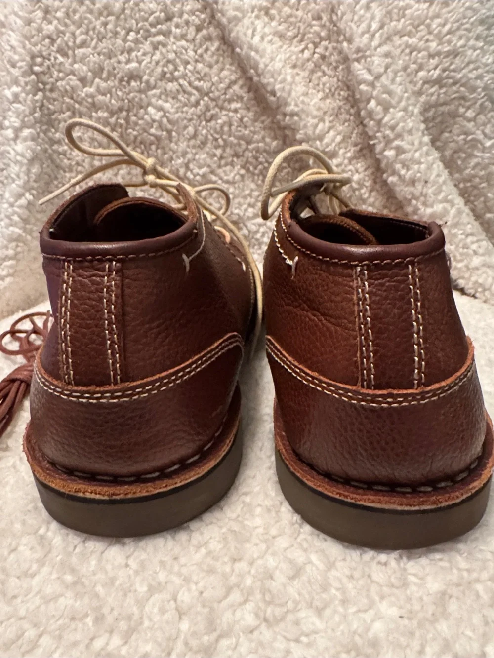 Kenneth Cole Reaction Desert Wind Brown Leather Chukka Ankle Boots Size 12 M