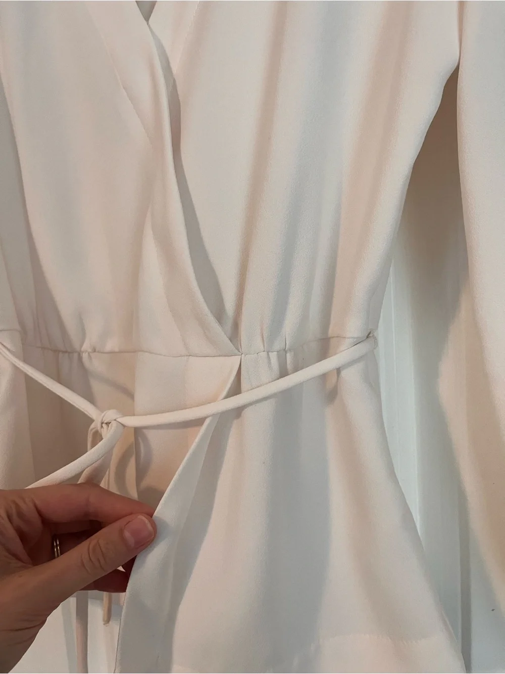 J. Crew cream wrap