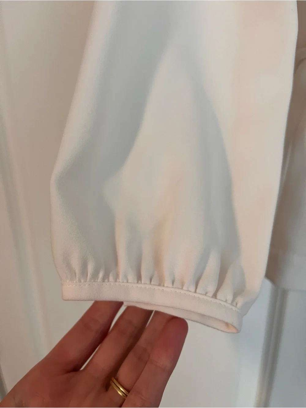 J. Crew cream wrap