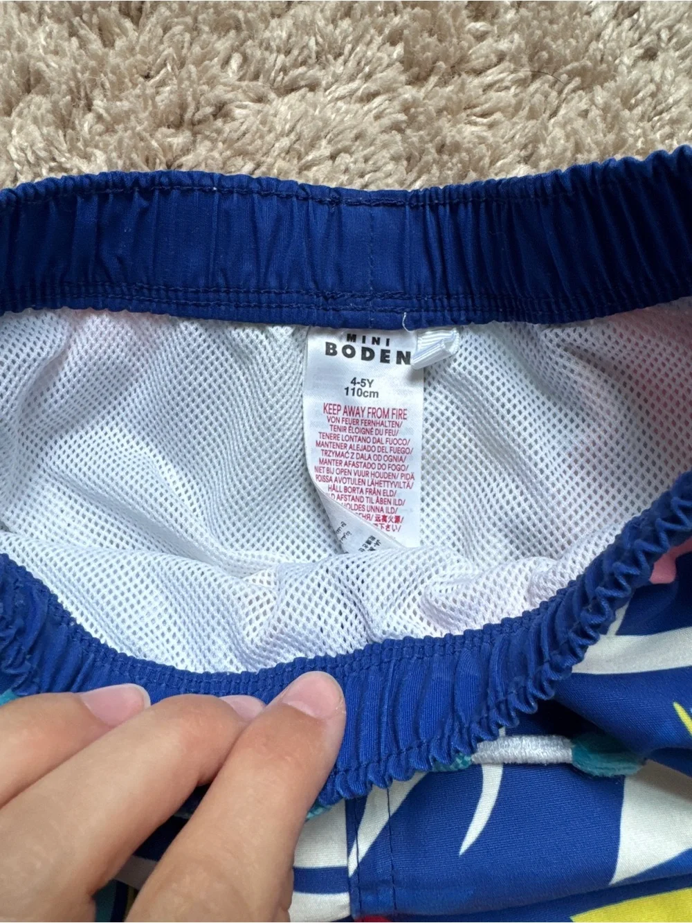 Mini Boden swim shorts