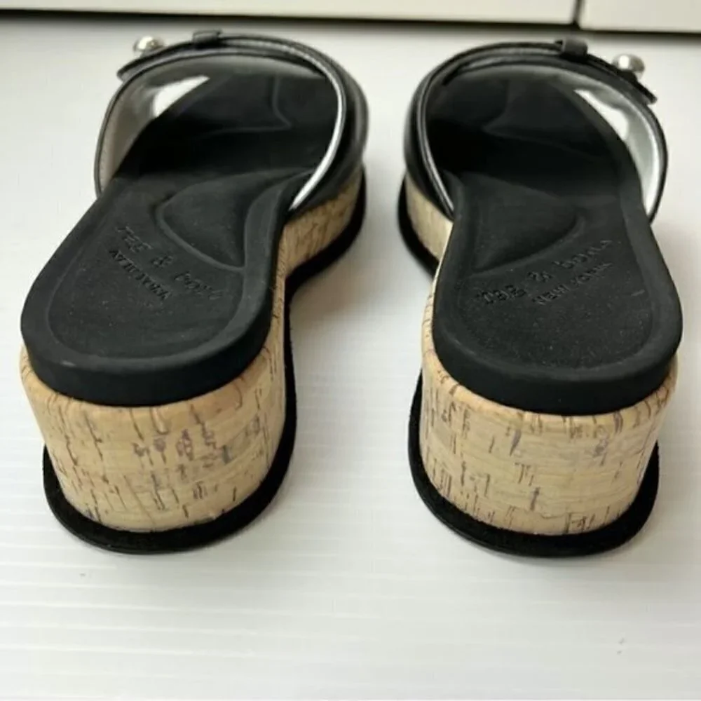 Rag & Bone Women's Black Ragbone Sommer Wedge Sandal size 8.5