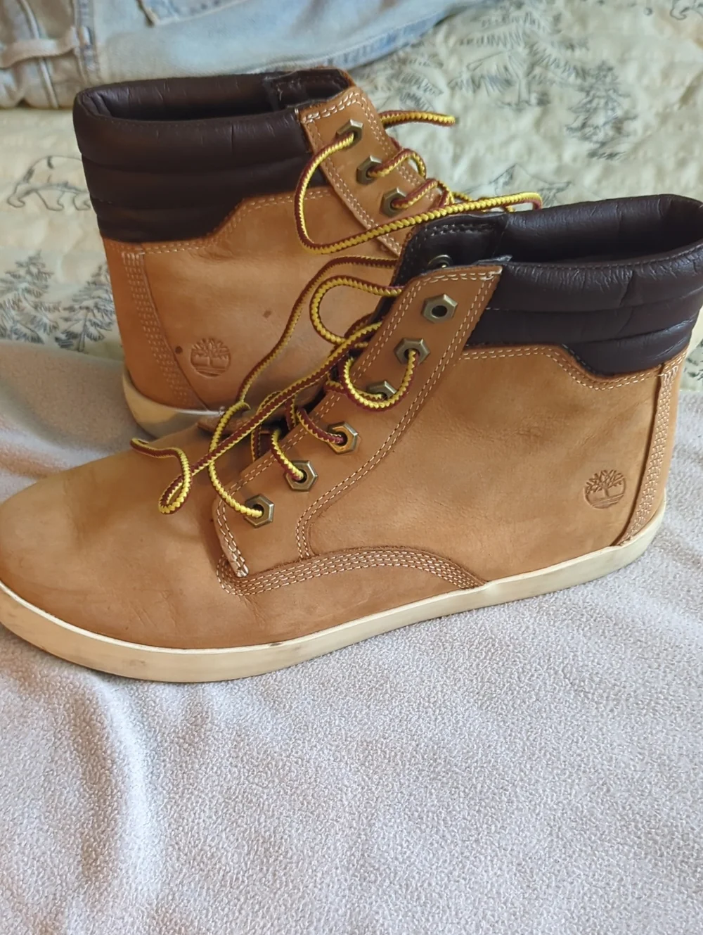Timberland Wheat and Dark Brown Chukka Boots
