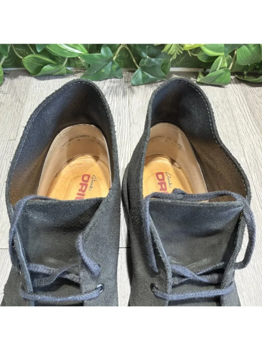 Clarks Original Desert Mens 8.5 Black Suede Crepe Sole Casual Daily Chukka Boot