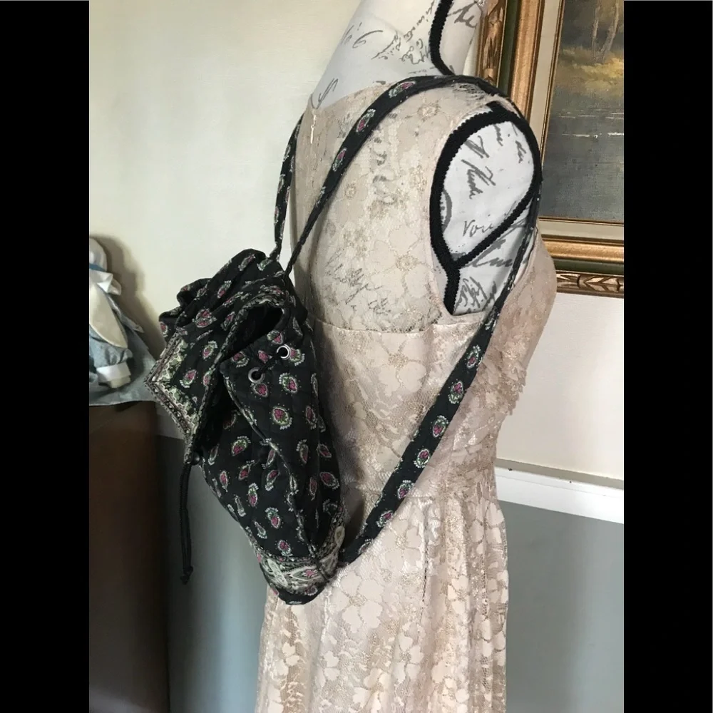 Bueno Collection Quilted Midnight Floral Backpack