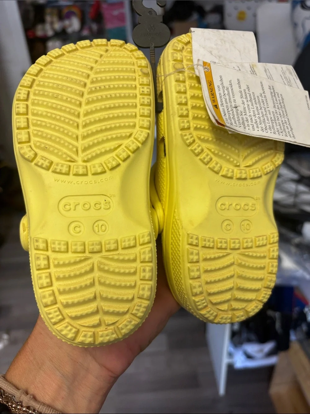CROCS bright yellow