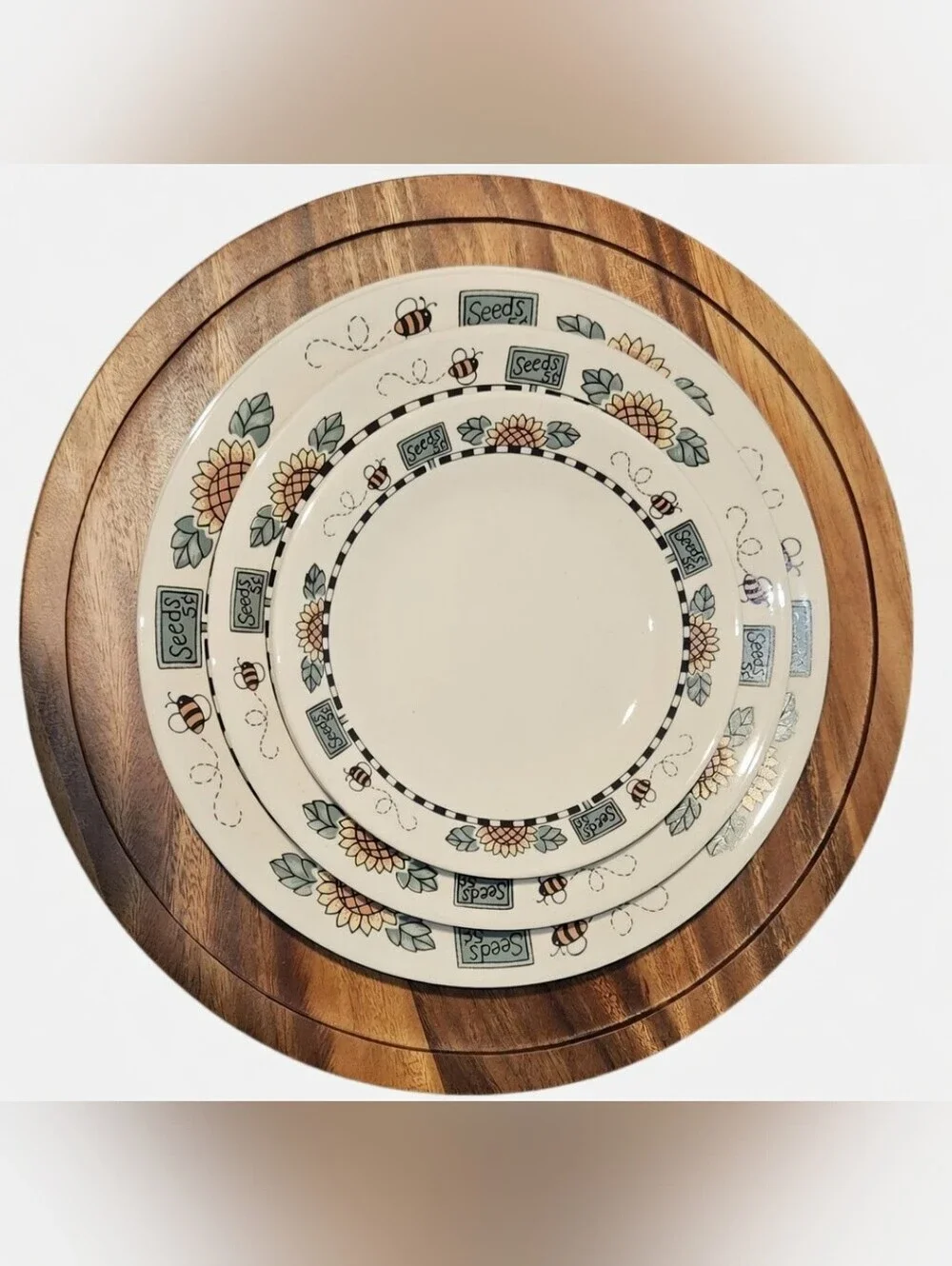 Corelle By Corning Sunblossom Pattern Plates - Discontinued Pattern