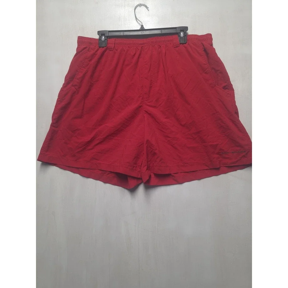 Columbia PFG Omni-Shade Mens Red Swim Trunks Board Shorts Size XL
