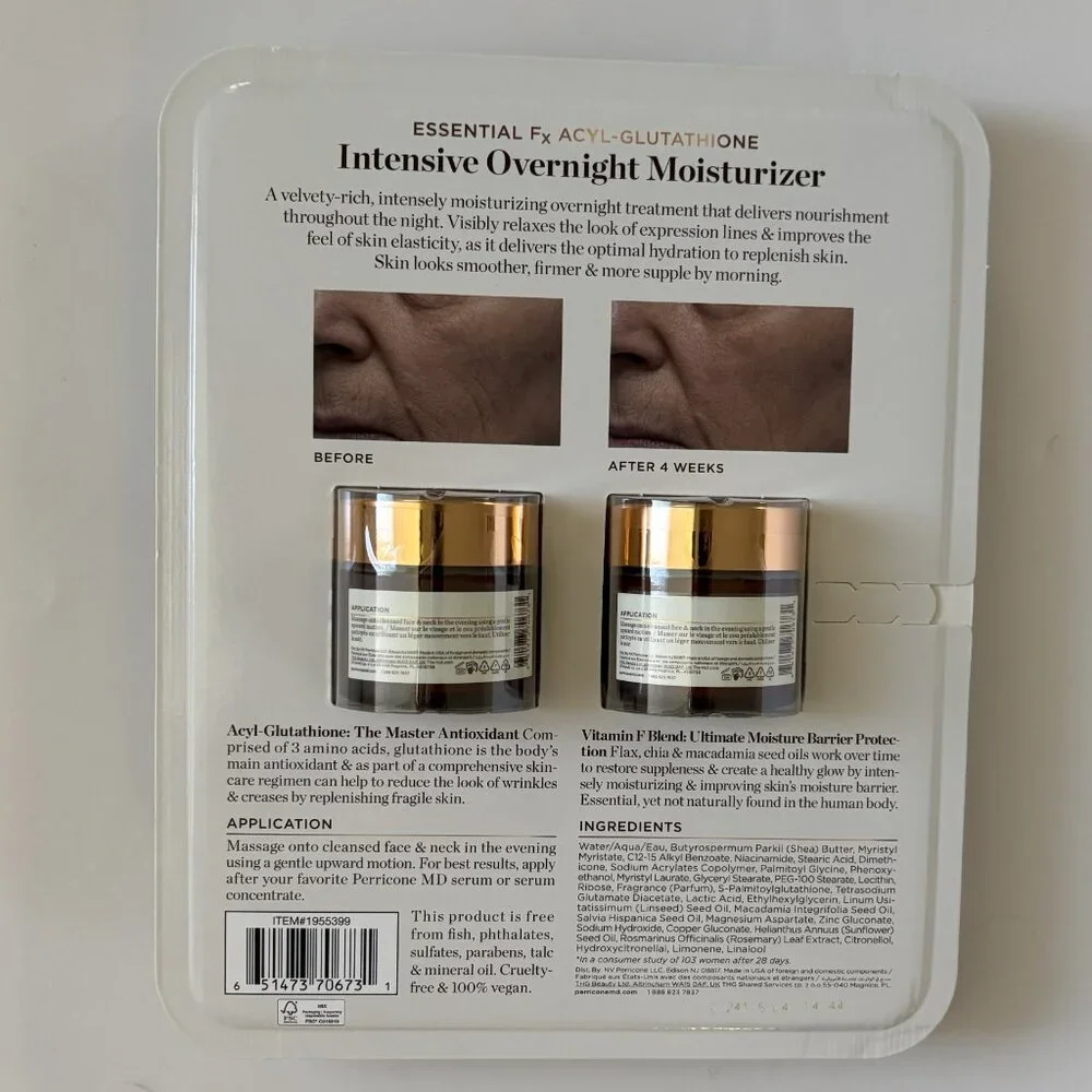 Perricone MD Intensive Overnight Moisturizer, 2 fl oz, 2-pack