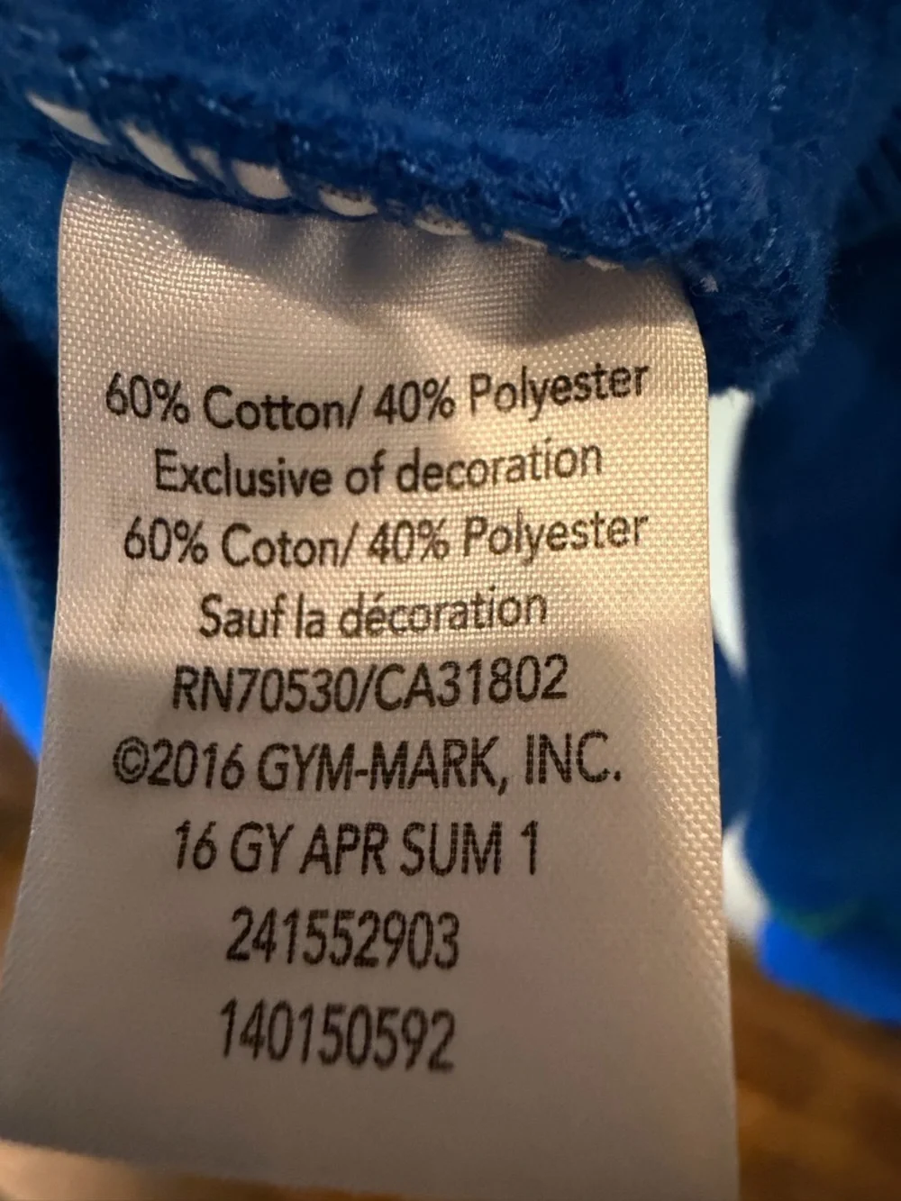 Gymboree Baby Boys Blue Crab Hoodie Size 6-12 M