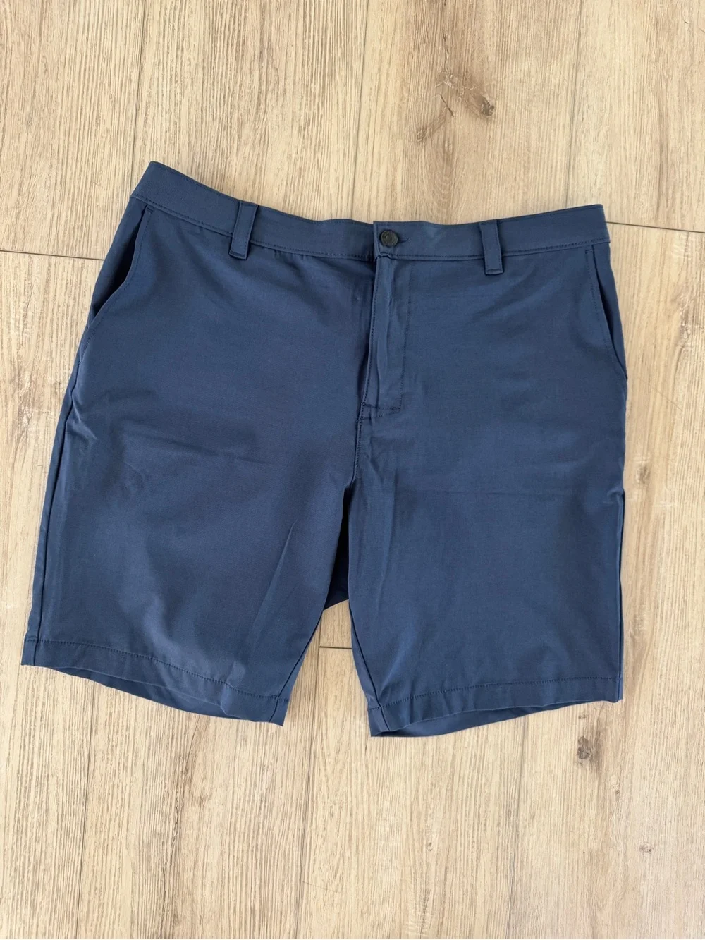 Banana Republic Navy Flat-Front Performance Shorts