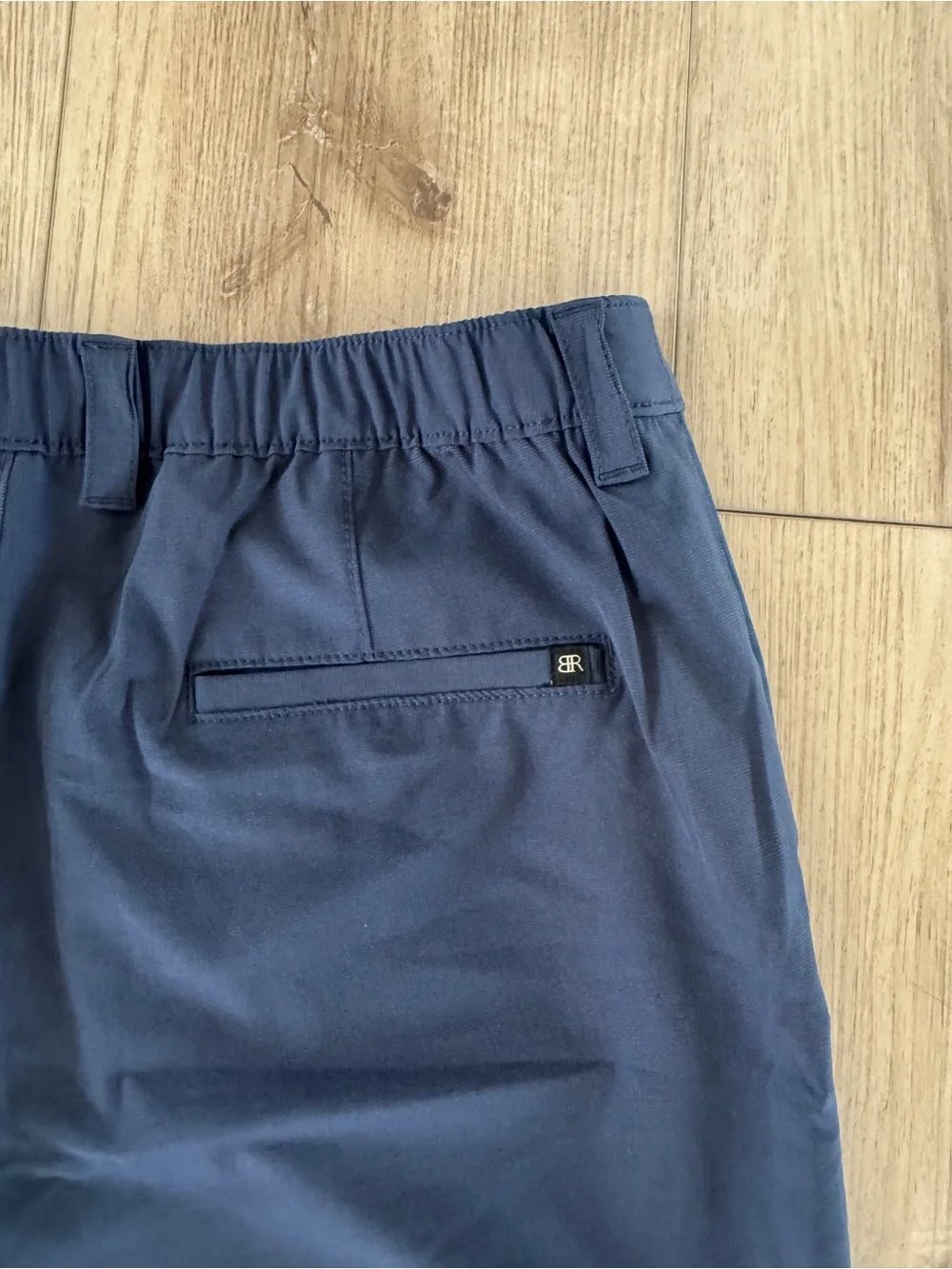 Banana Republic Navy Flat-Front Performance Shorts