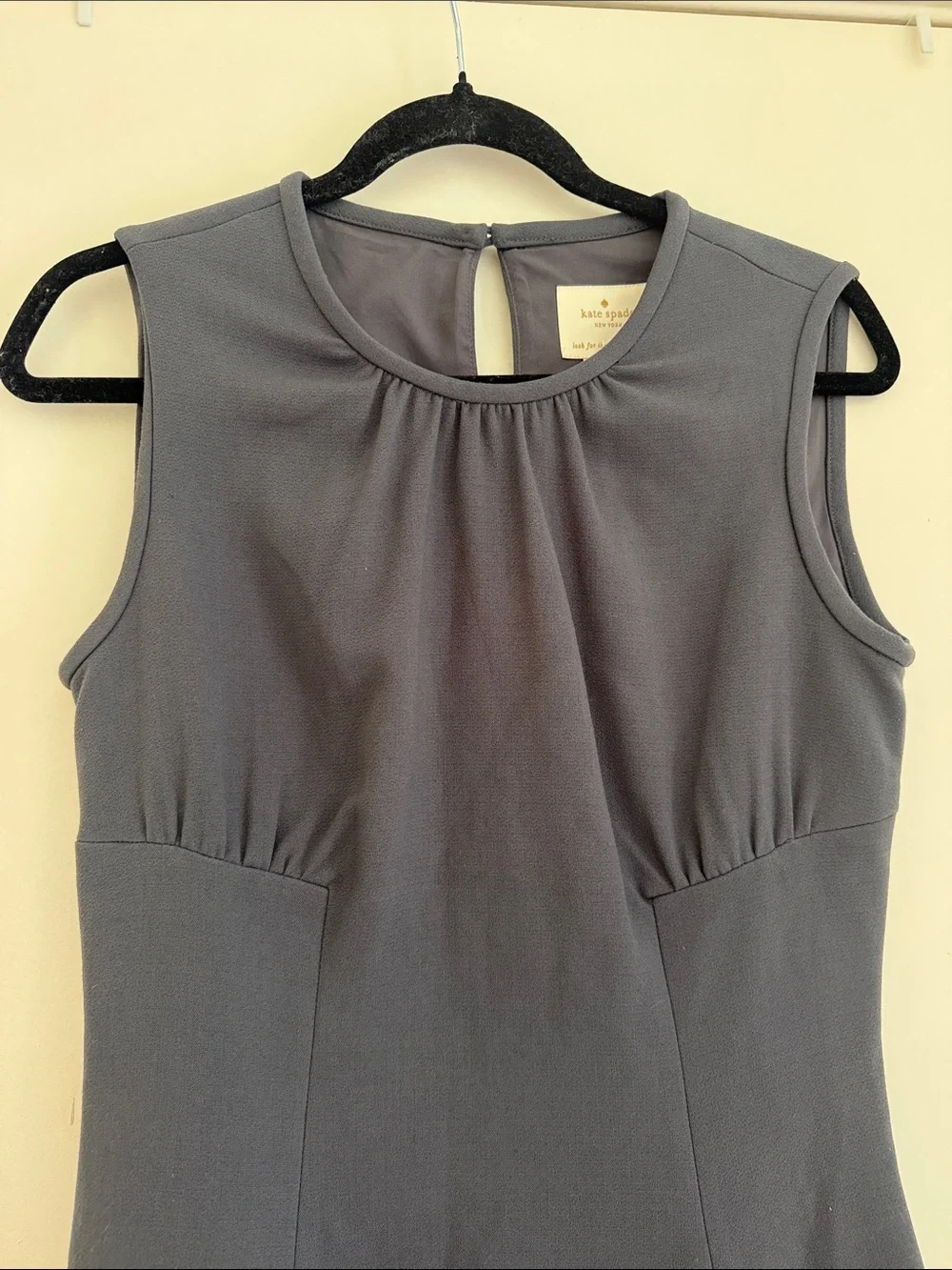 Kate spade fit and flare dress, slate grey, size 6