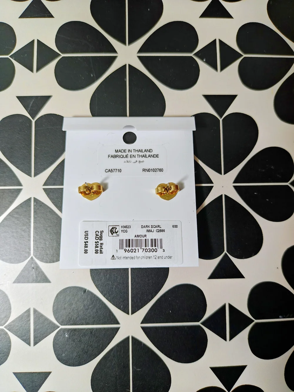 Kate Spade Amour Studs Heart Earrings 2026 Collection