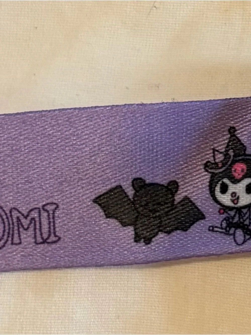 Sanrio Kuromi Purple and Pink Silicone Crossbody Bag