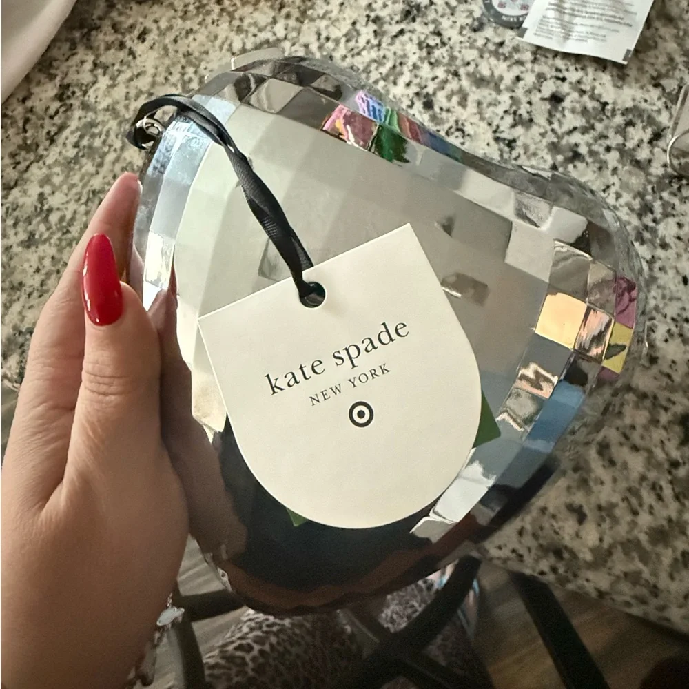 Kate Spade‎ Silver Heart-Shaped bag