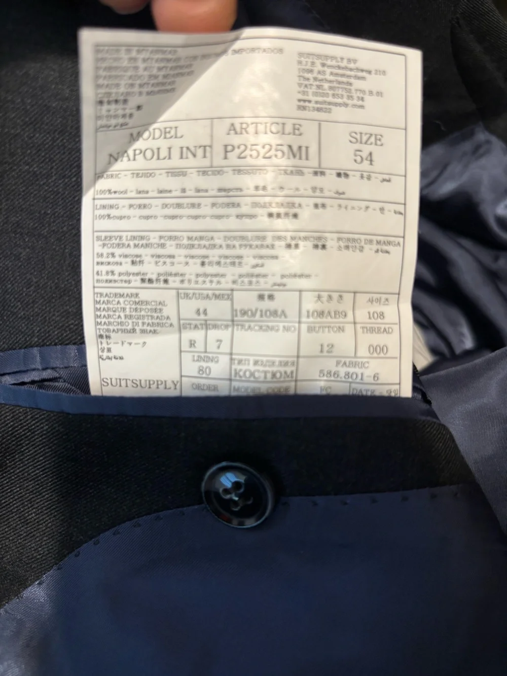Suitsupply suit supply