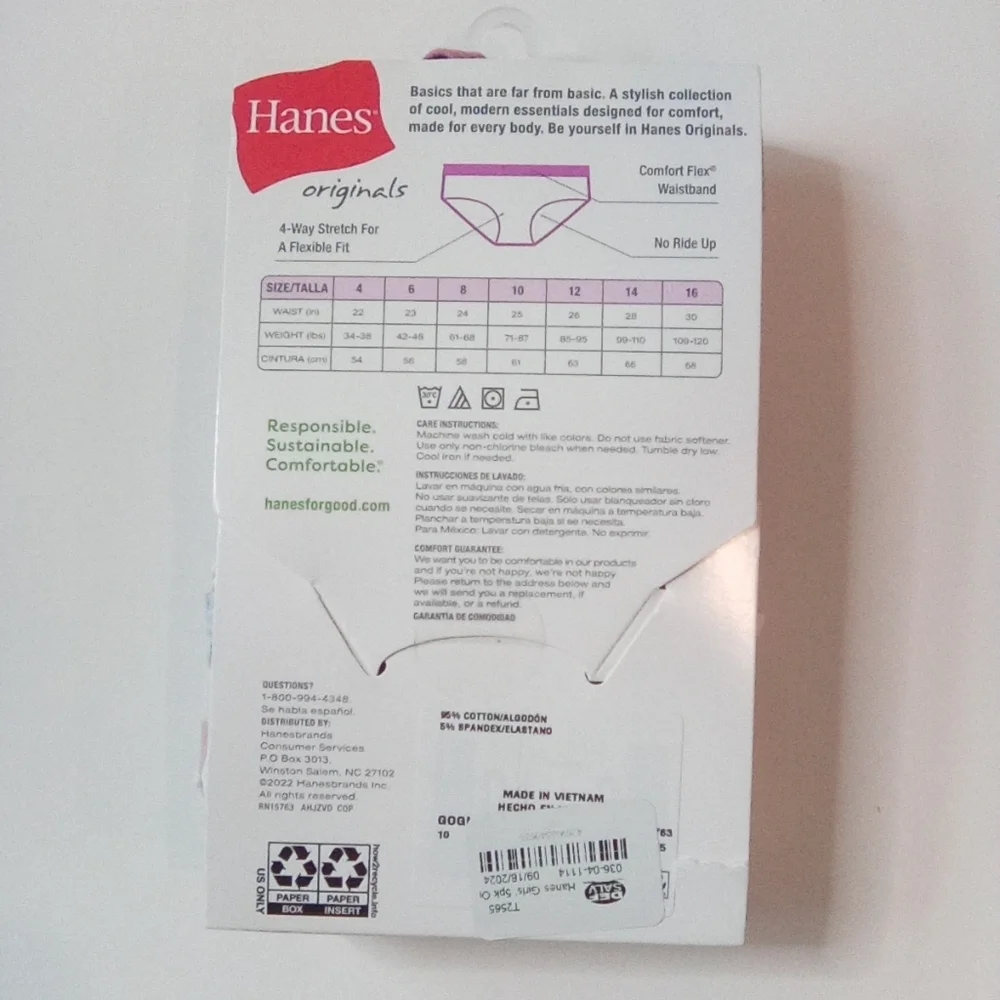 Hanes girl comfortable