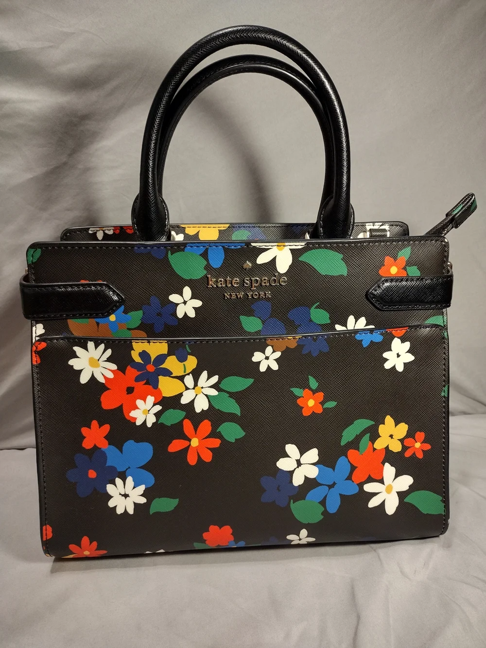 kate spade Black Floral Satchel