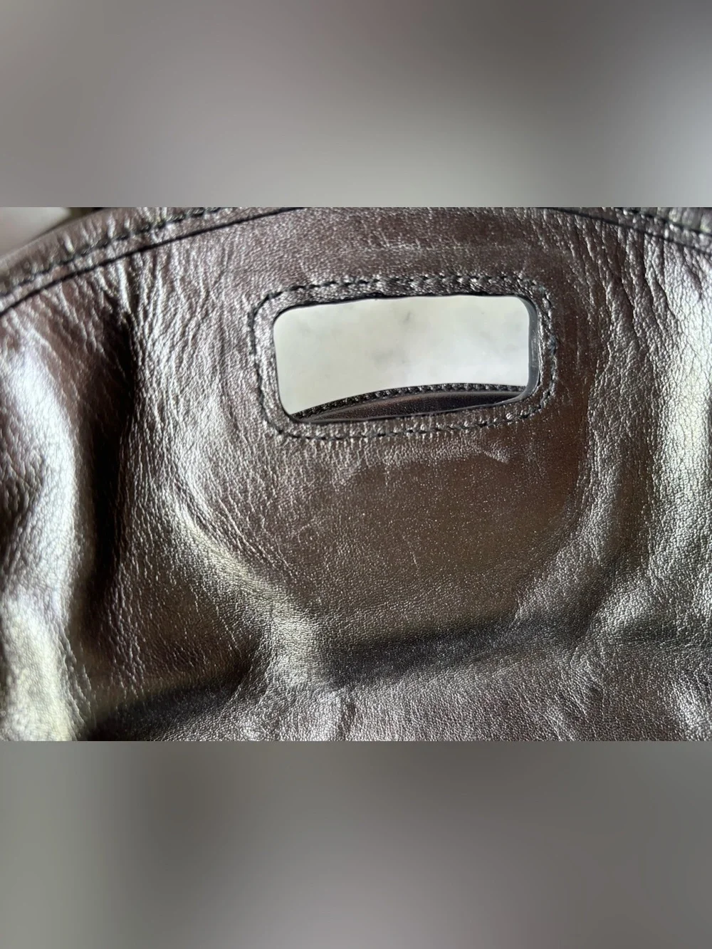 Jil Sander Metallic Silver Woven Top-Handle Satchel