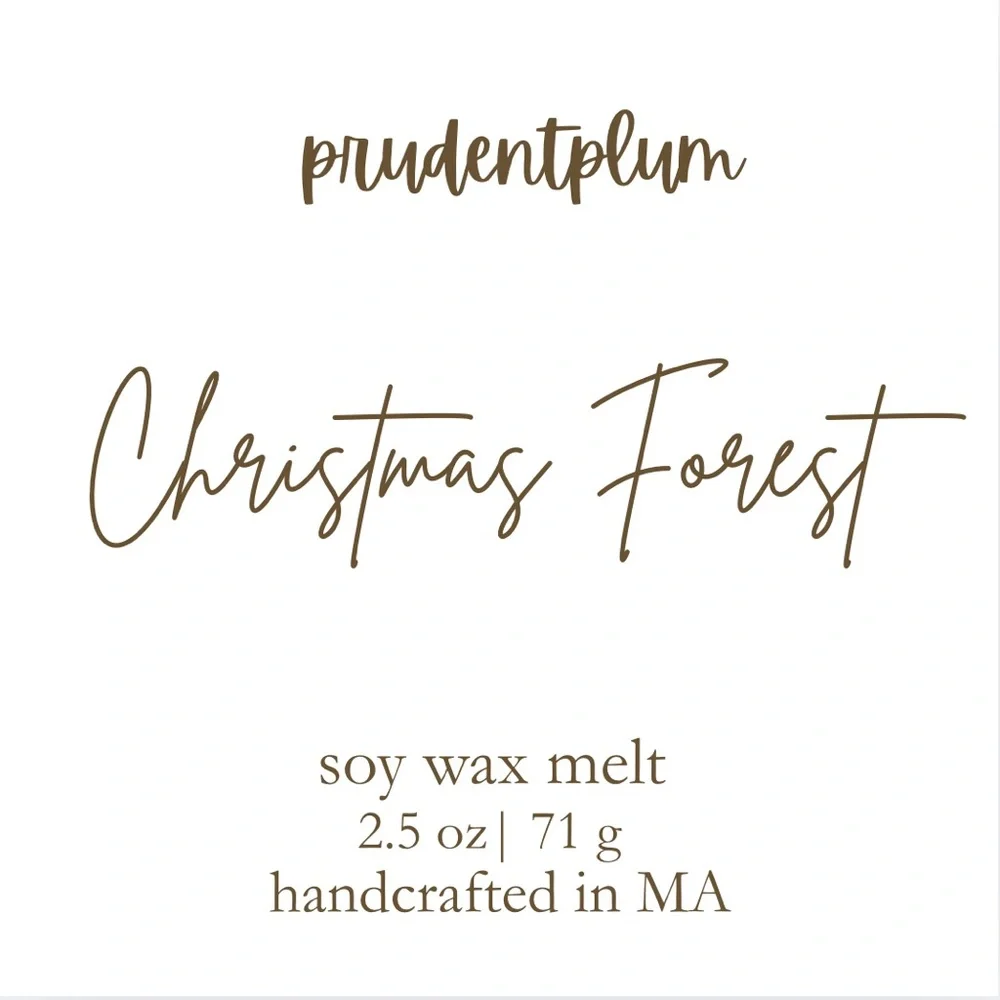 Prudentplum Christmas Forest Soy Wax Melt - Light Green