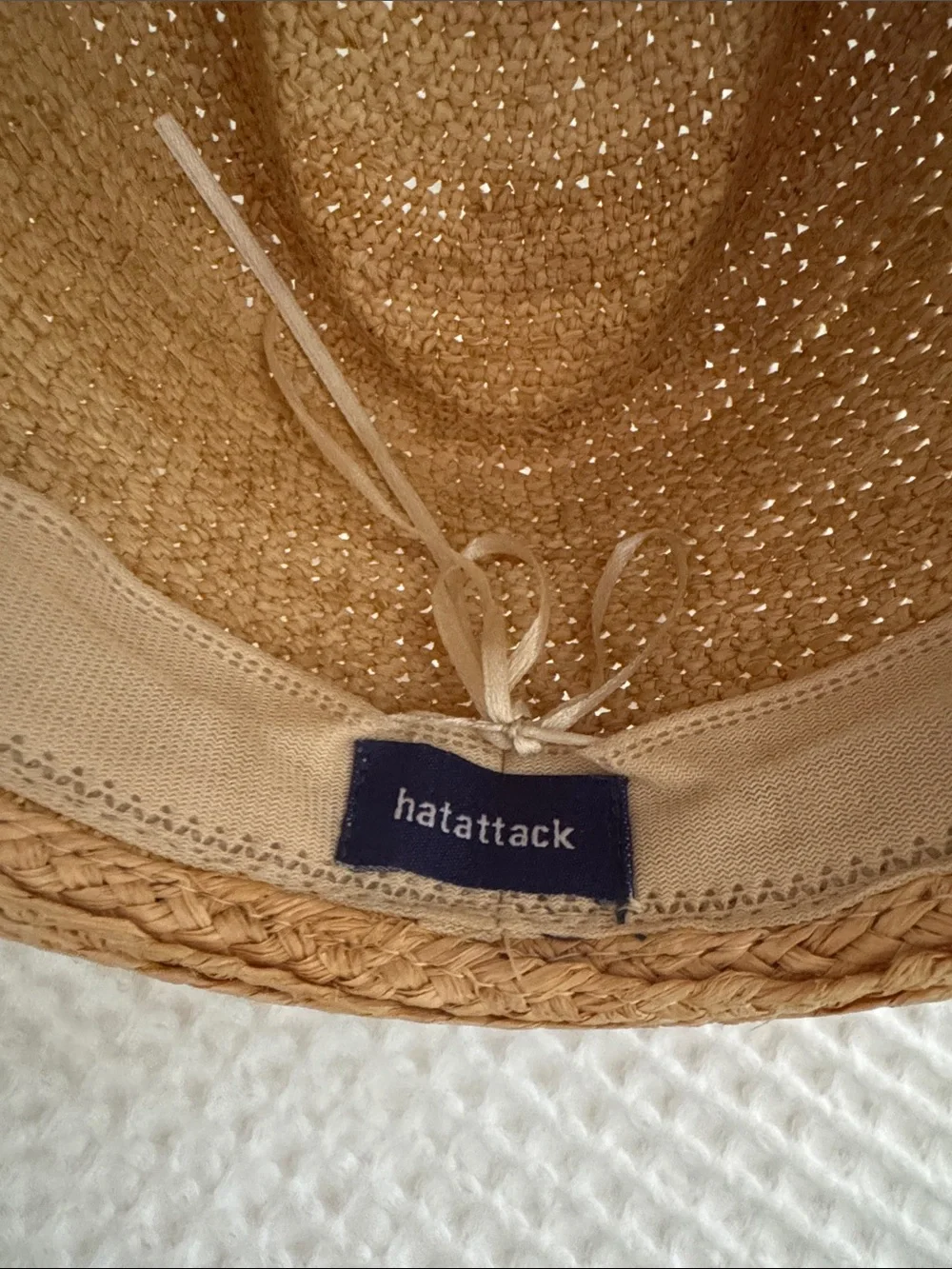 hatattack Straw Sun Hat in Natural