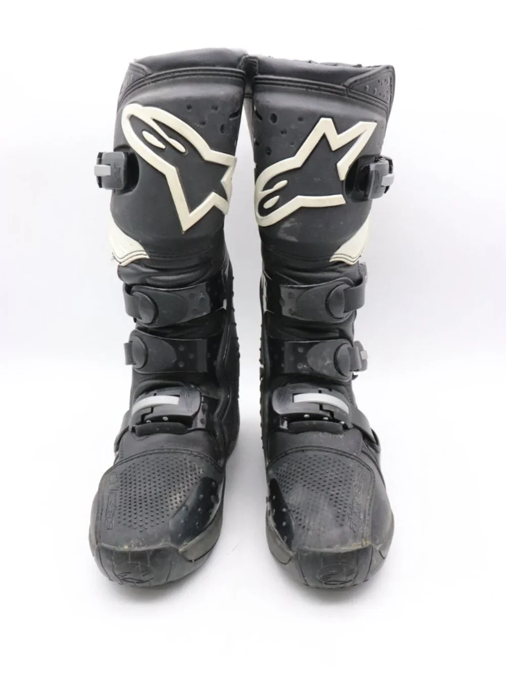 Alpinestars Tech 3s Motocross Boot Men’s Size 8 Black White Bike Boots