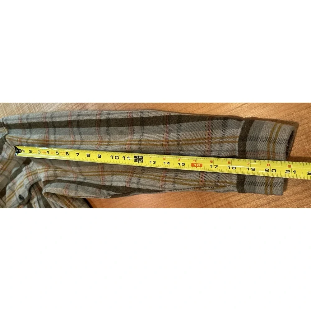 Pendleton Shirt Jacket Mens Brown Tan Plaid Lined Virgin Wool Corduroy Size 2XL