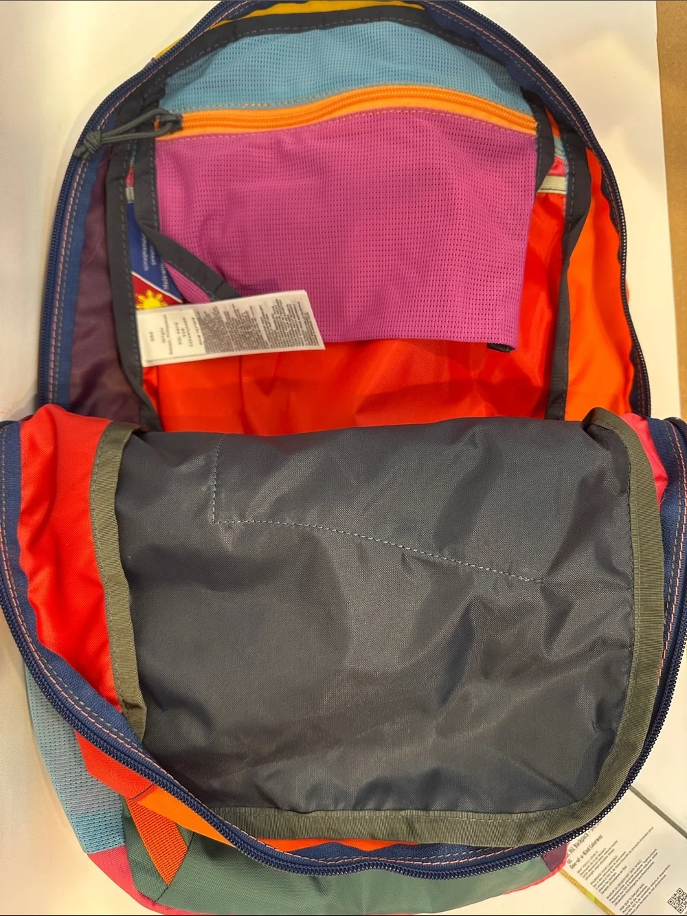 Cotopaxi Batac Del Día 16L Backpack One-of-a-Kind Multicolor Lightweight Daypack