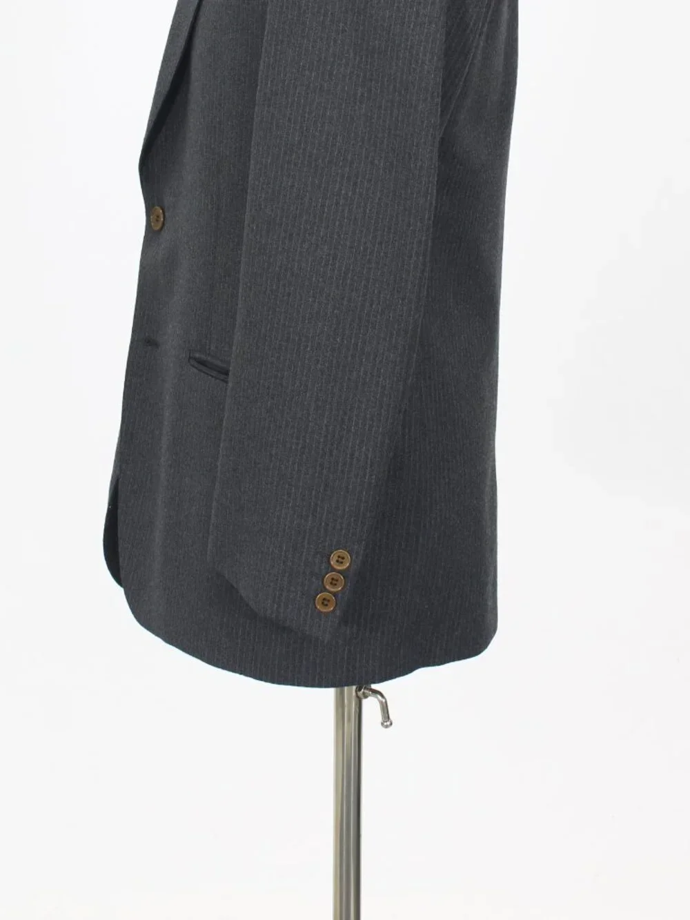 Formula 3 Marzotto 38R 33x29 Gray Full Suit 2-Button Stripe R966